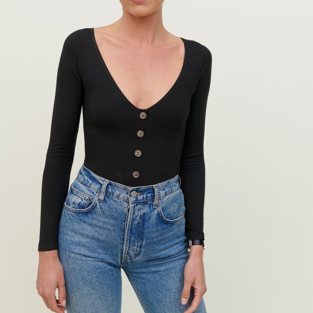 Reformation “Virgil Top” Long Sleeve Tee